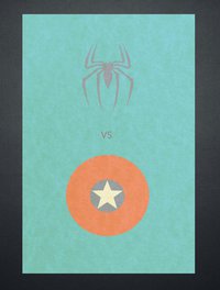 <p>Человек-паук против Капитана Америка</p>