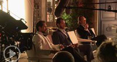 На съёмочной площадке 