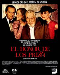 Постер Честь семьи Прицци
