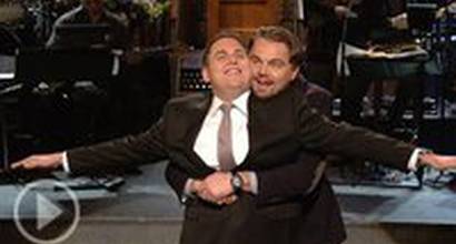 Джона Хилл и Леонардо ДиКаприо делают "титаник-обнимашки"