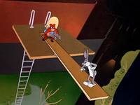 Кадр Кролик ныряющий с высоты