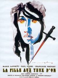 Постер Девушка с золотыми глазами