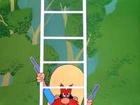 Кадр Кролик ныряющий с высоты