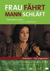 Постер Женщина за рулём, мужчина спит