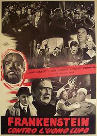 Постер Франкенштейн встречает Человека-волка