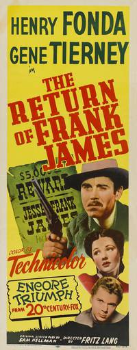 Постер Возвращение Фрэнка Джеймса
