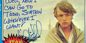 Актер, сыгравший Люка Скайуокера, оставляет дерзкие автографы